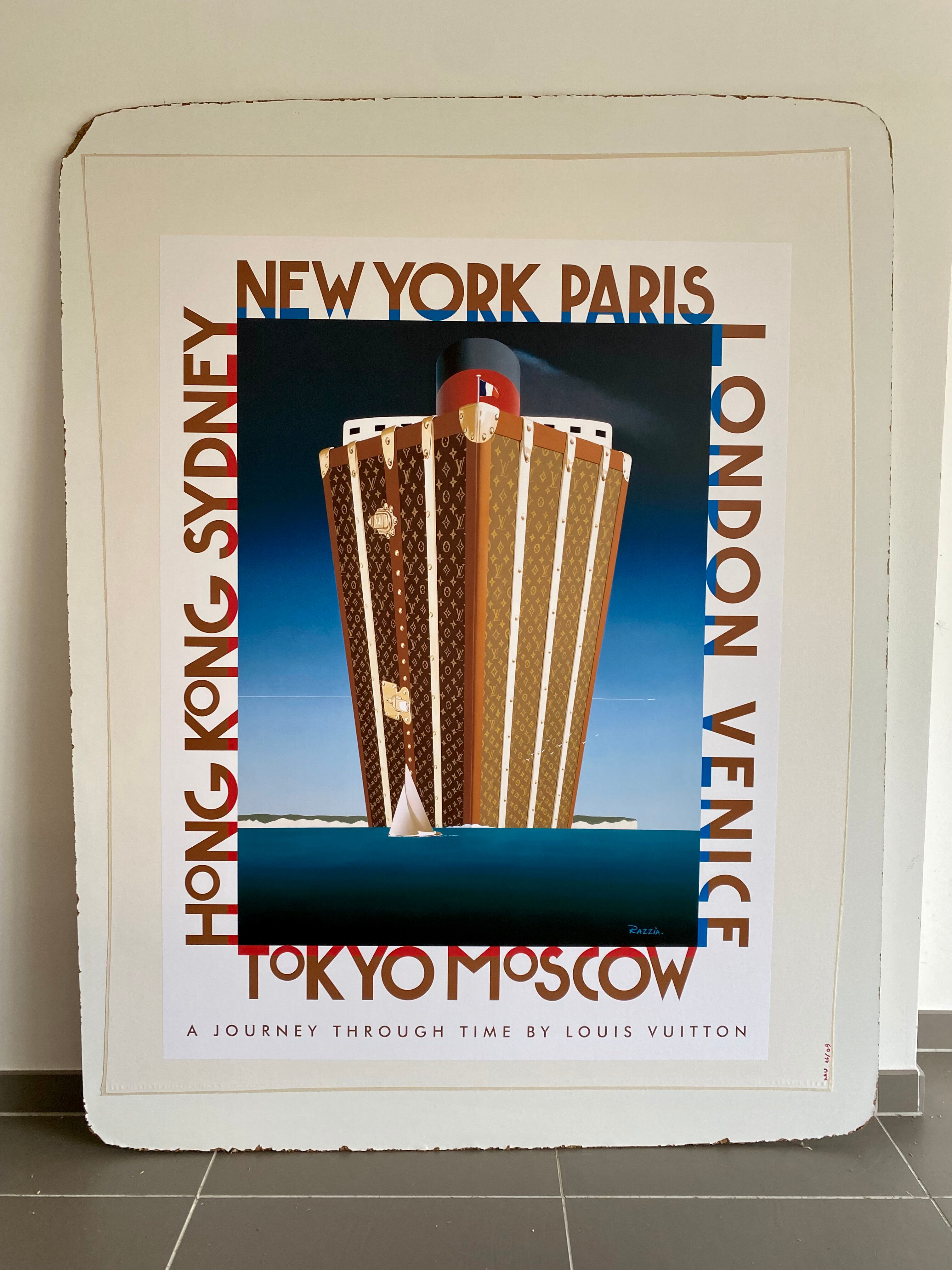 Poster Razzia - Louis Vuitton - A journey through time - Signed by the artist - On linen - Big Size