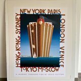 Poster Razzia - Louis Vuitton - A journey through time - Signed by the artist - On linen - Big Size