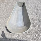 Old zinc bathtub