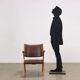 Armchair in faux leather Italy 1960s