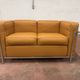 Original Cassina 2-seater Le Corbusier LC2 Cognac Camel leather IN NEW CONDITION!!
