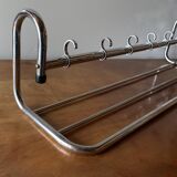 Bauhaus wall coat rack in chrome metal