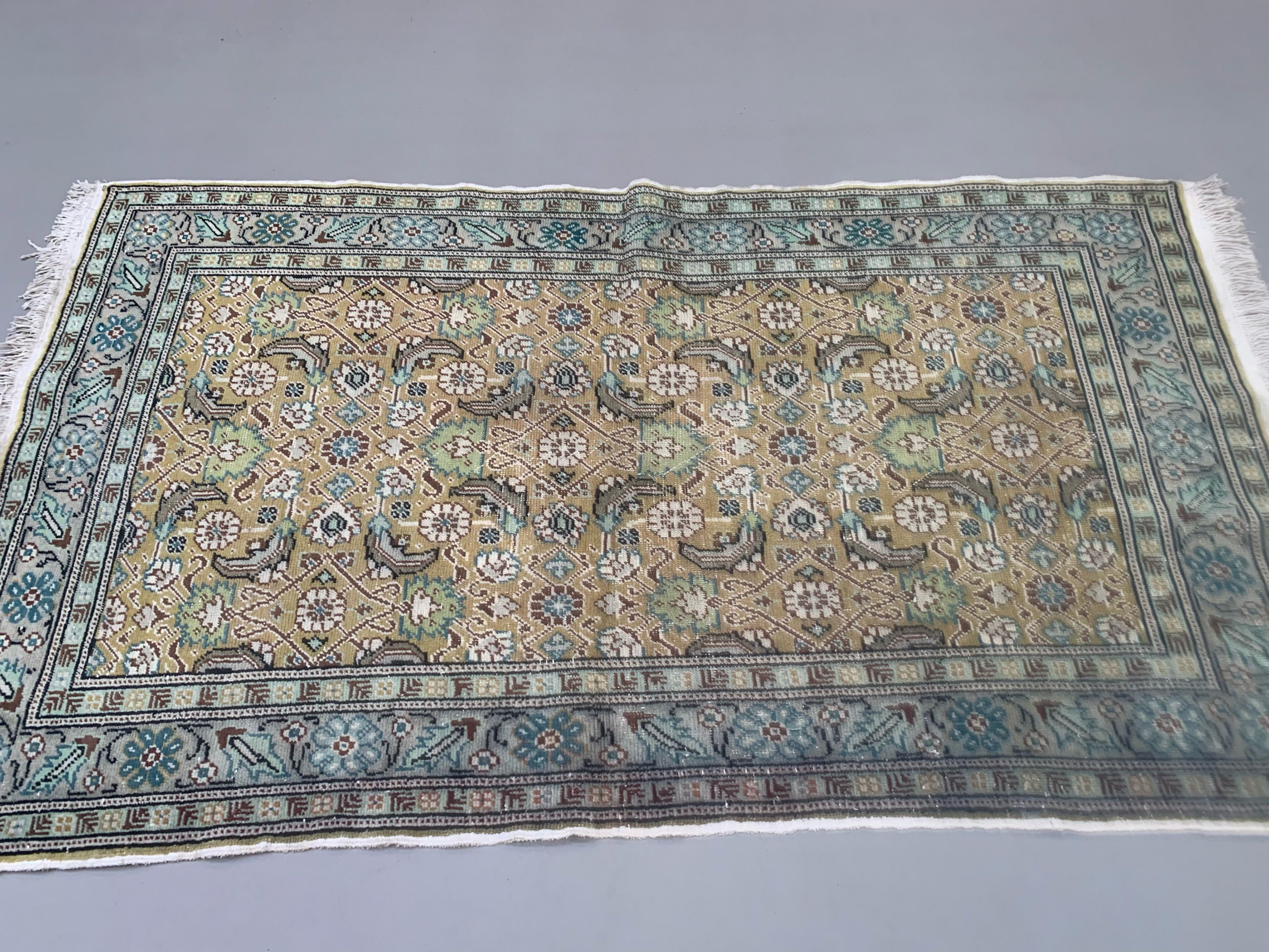 Vintage turkish rug 165x91cm carpet