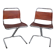 Set of 2 chairs in leather