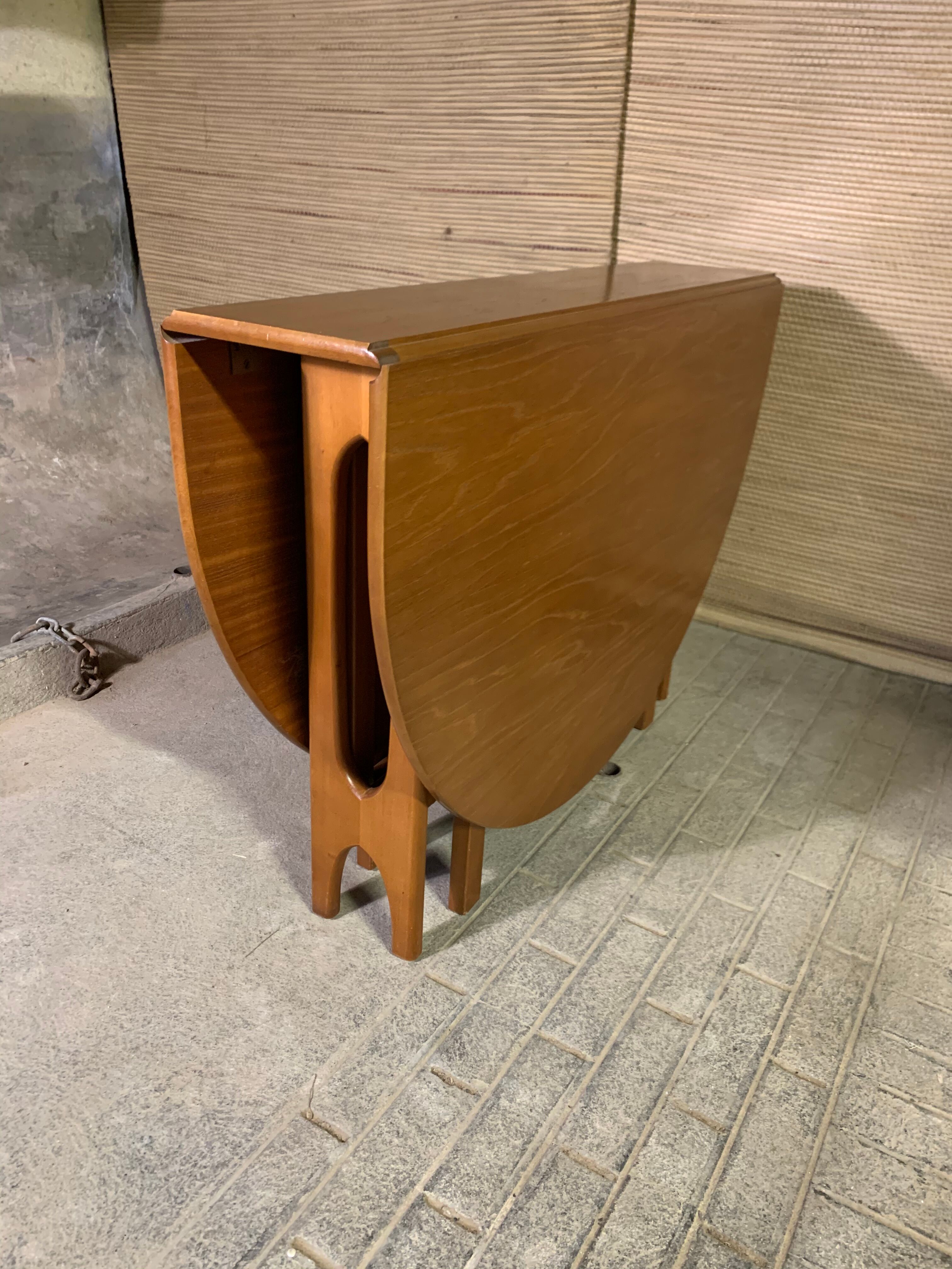 Teak flap table Scandinavian style