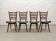 'Quattro Colori' Teak and Leatherette Dining Chairs