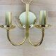 Paire d'appliques laiton Hollywood Regency Je Fassung