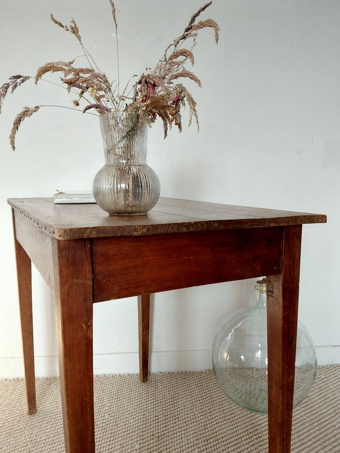Compact desk in vintage cherry wood