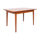 Vintage dutch design extendable teak dining table