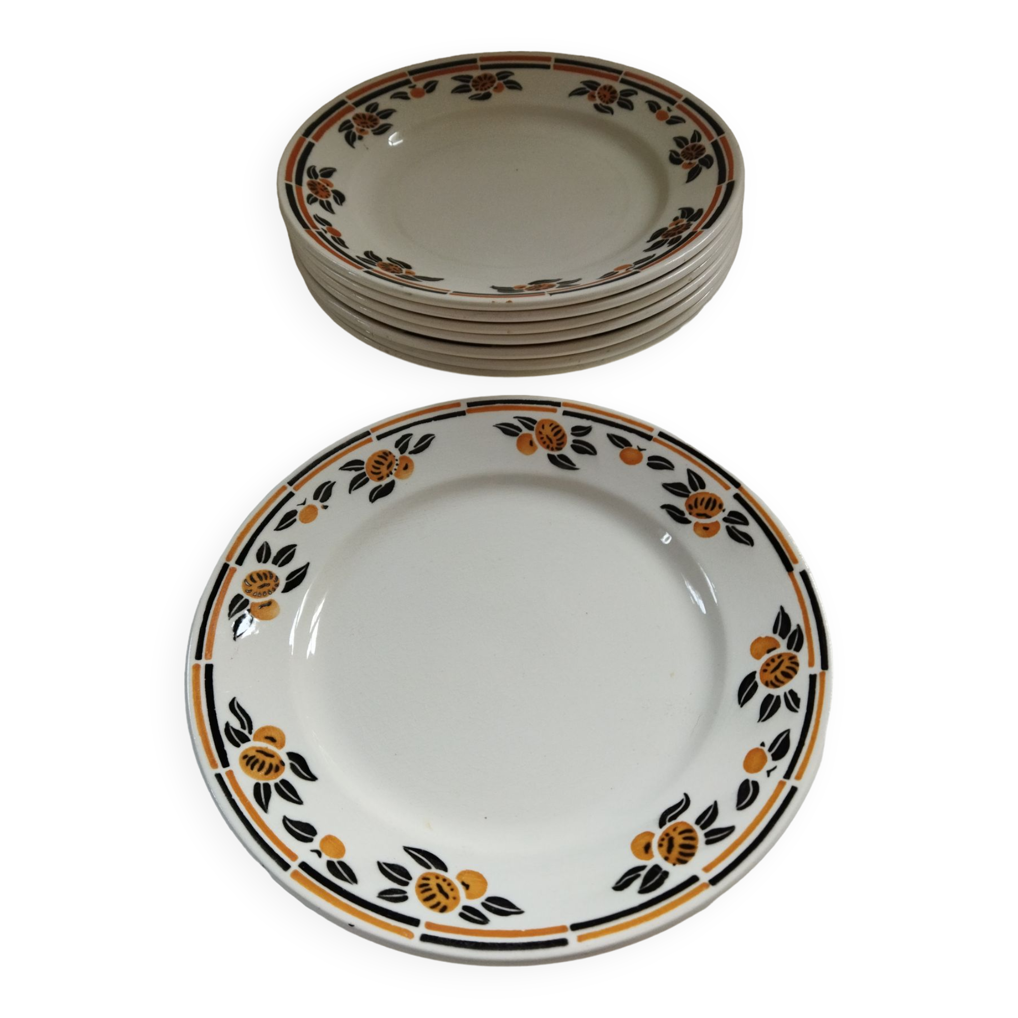 8 Badonviller “Modern” plates