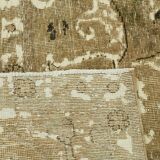 1980s 303 cm x 384 cm beige wool carpet