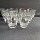 Large glasses (9) - Mid-century modern - Crystal