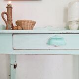 Farm table - Pastel blue dressing table