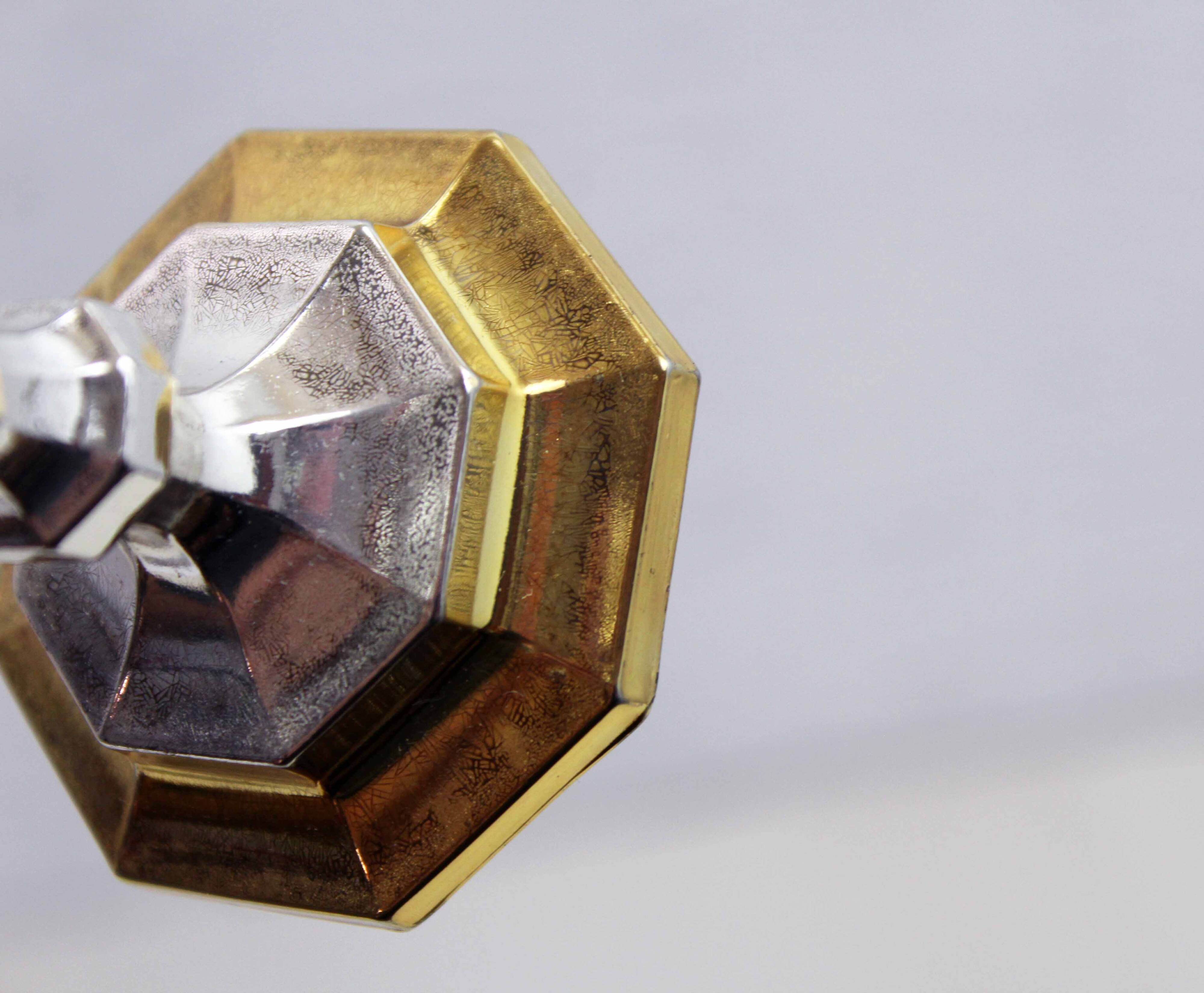 BMF silver metal soliflore vase