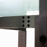 'Florian' coffee table in steel by Carlo Scarpa