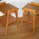 2 chevets chêne clair deux plateaux 1950