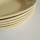 Set of 6 hollow plates Badonvillers chavillé vintage