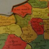 Puzzle game of the French departments