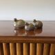 Hollywood regency silver-plate quails shaped salt and pepper, Gucci Italy,