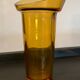 Vintage amber glass vase