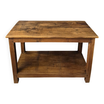 Old Console Table, Solid Wood Side Table with Dowels