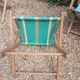 3 antique folding garden armchairs