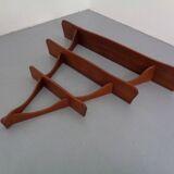 Mid-Century Triangular Teak Wall Shelf, Germany, 1960s