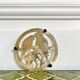 Small brass trivet with parrots or inseparable birds