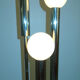 Space Age floor lamp vntage glass and chromed metal, 1970s