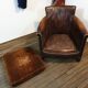 Fauteuil club cuir