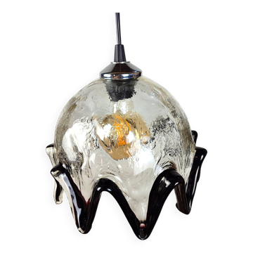 Suspension organique Space Age en verre de Murano at Mazzega – Années 70