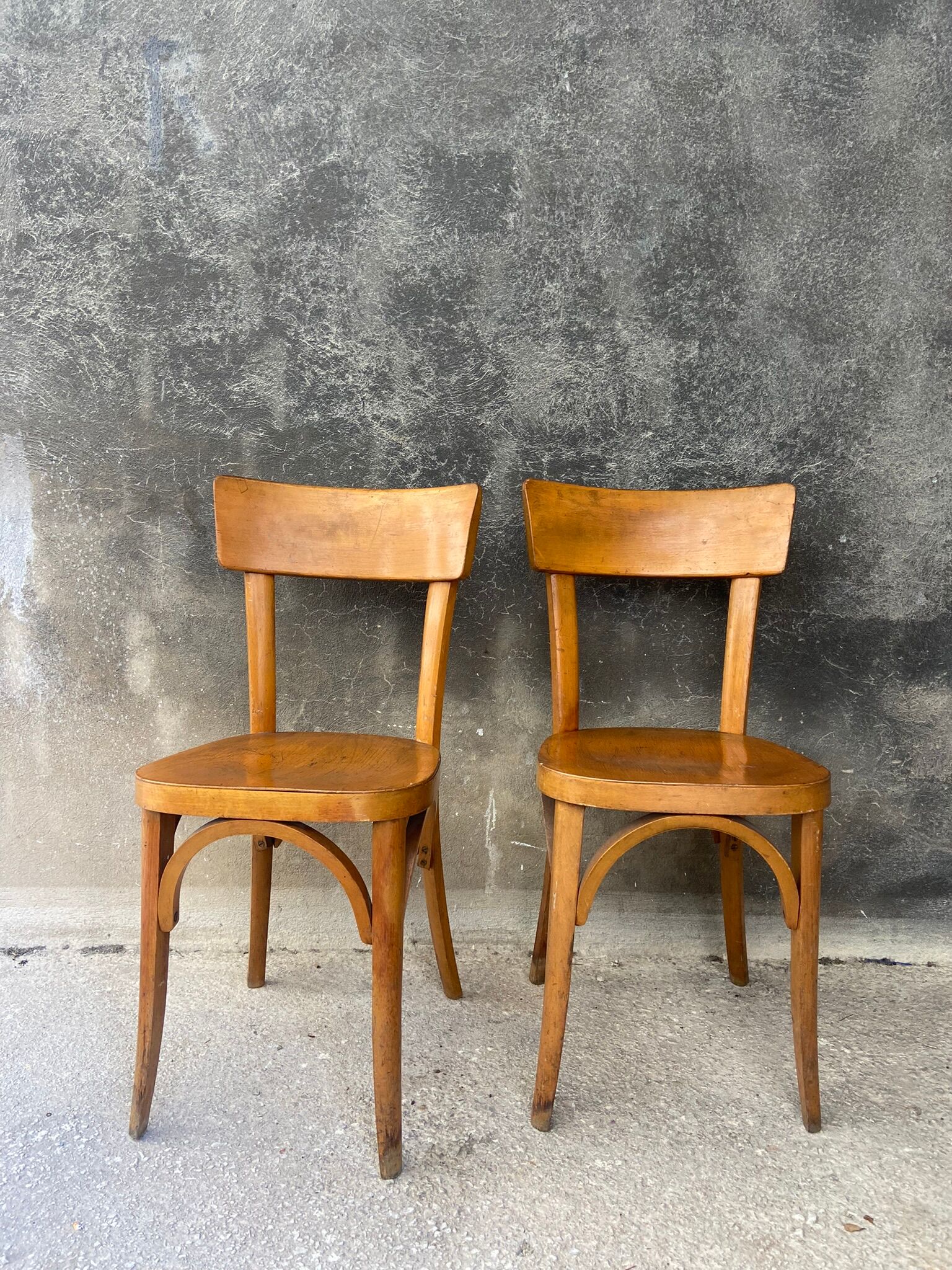 Pair of vintage bistro chairs
