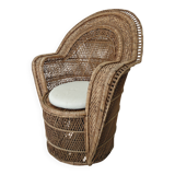 Fauteuil en osier
