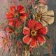Old oil painting on panel