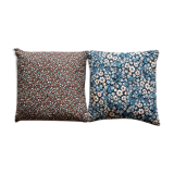 2 vintage floral cushions