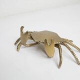 Solid brass crab ashtray 1960