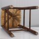 Tabouret paillé vintage design style Charlotte Perriand 1970s