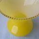 Vase en verre jaune