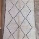 Beni Ourain Moroccan rug white - 296 x 200 cm