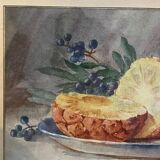 Tableau nature morte à l’ananas
