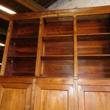 Large bibliothic 3 low-door walnut