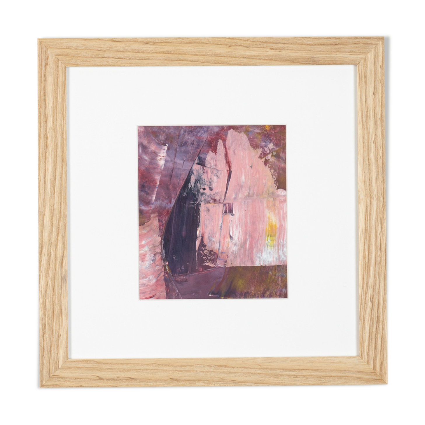 Violet quartz, acrylic on paper, 36 x 36cm