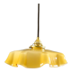 Old susmension in yellow and white opaline with cable and new douile - circa 1950