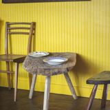 Brutalist tripod coffee table