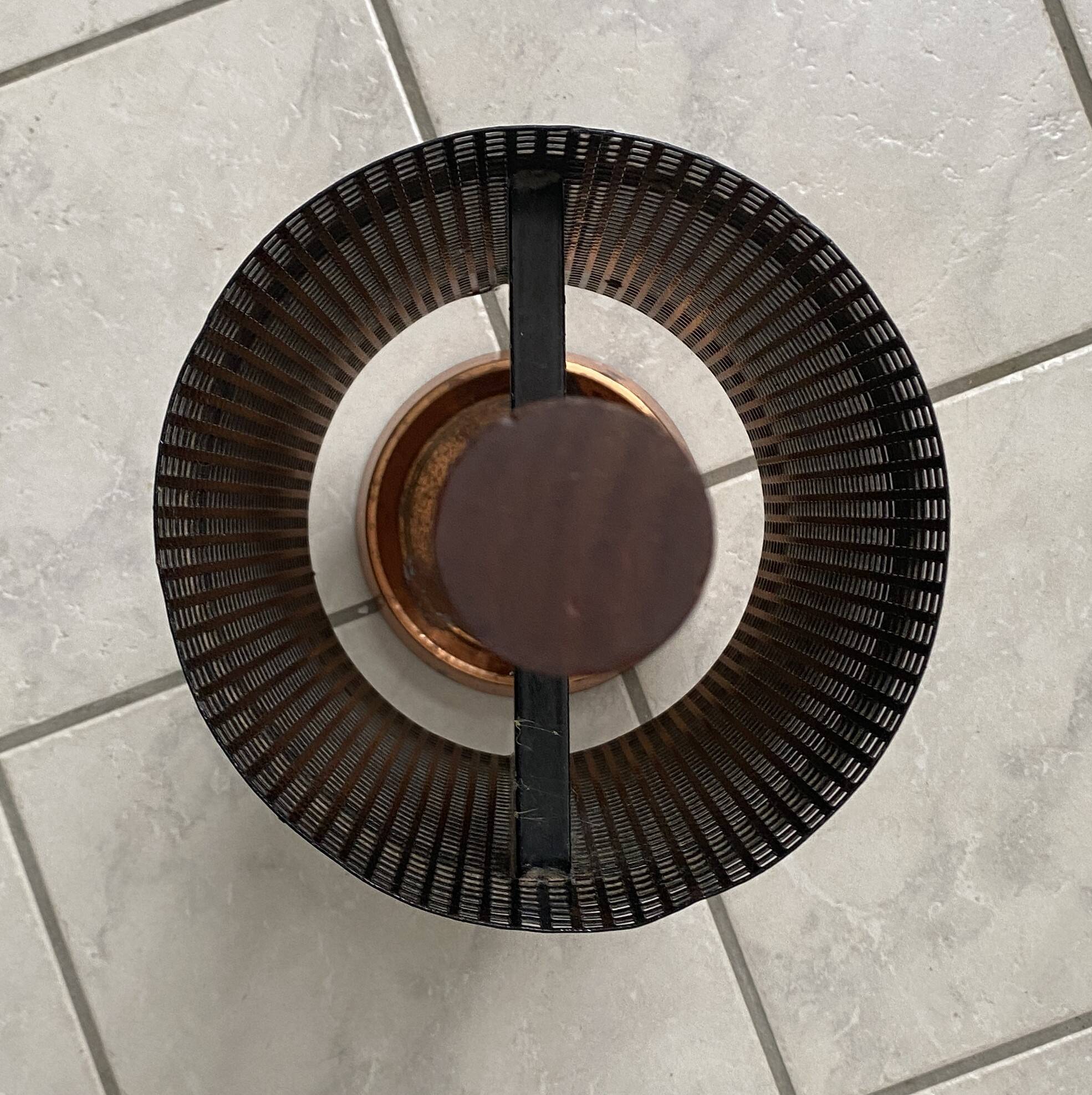 Metal and teak Umbrella stand 1960s