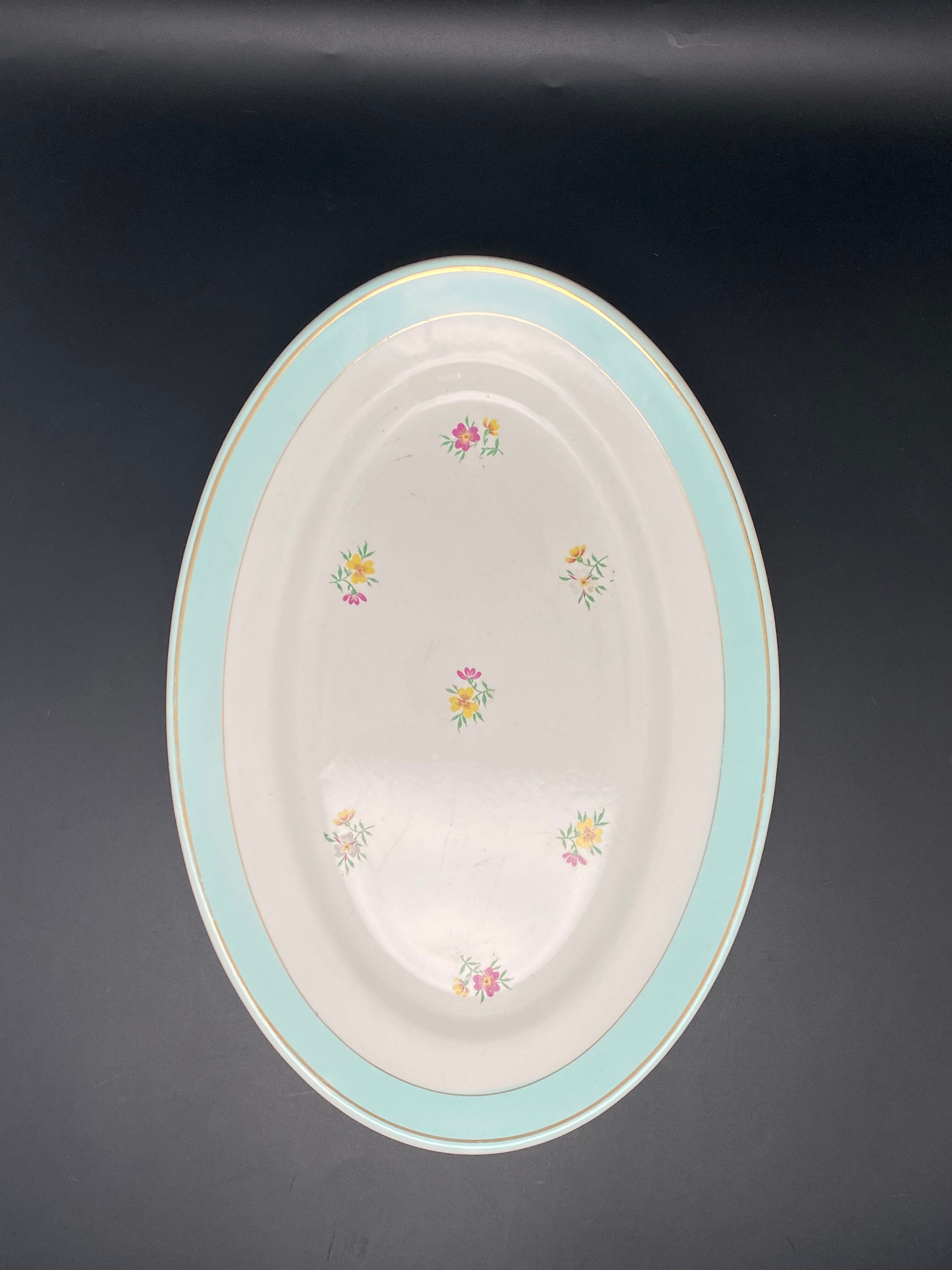 Lunéville half-porcelain serving dish