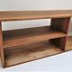 Shop display case shelf to lay in oak wood and old patinated pine