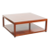 Table basse Art Déco carrée en bon état