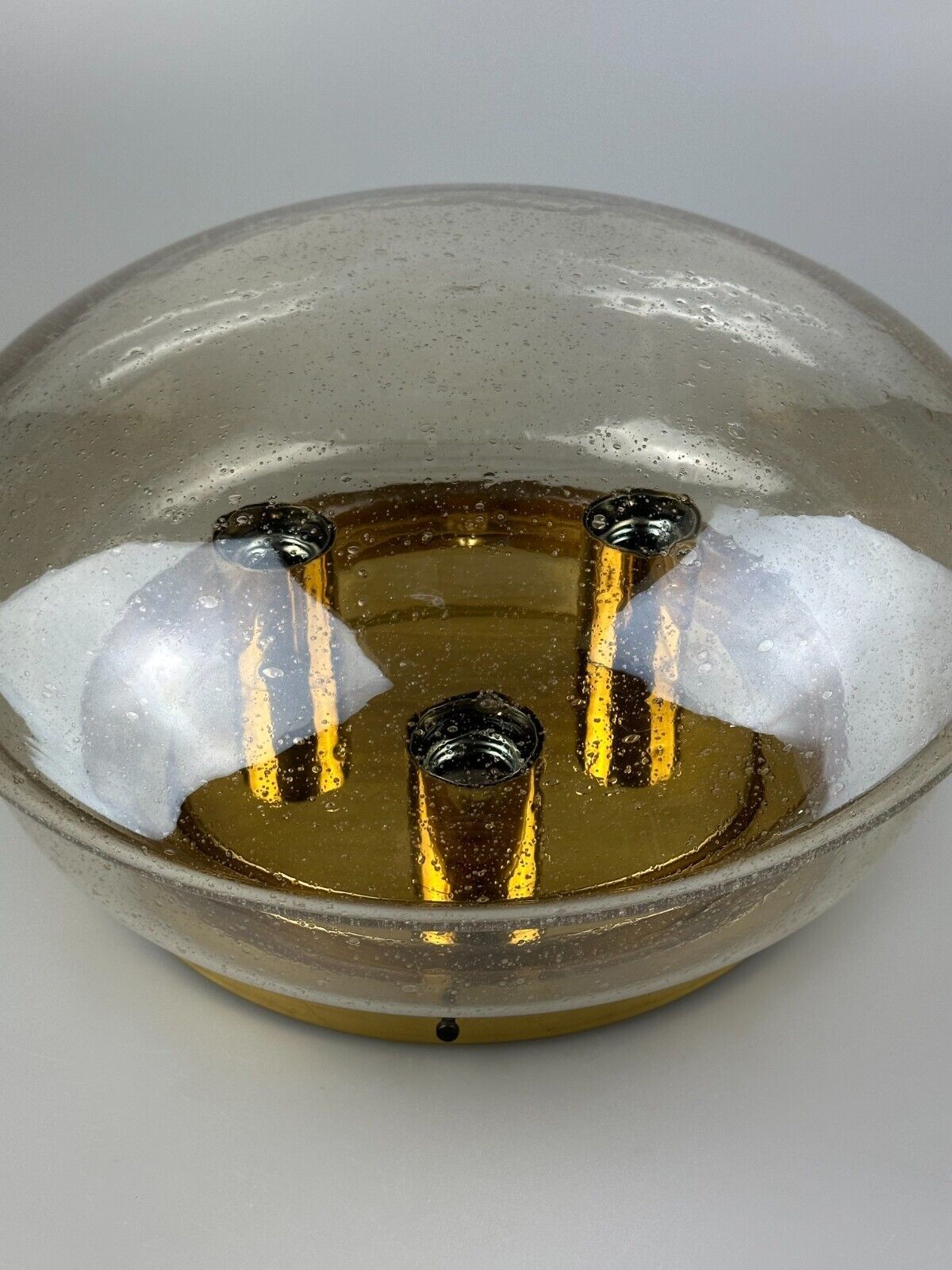 Plafonnier 60s 70s Limburg Glashütte verre space age design