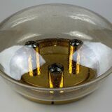 60s 70s Limburg Glashütte ceiling lamp glass space age design